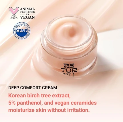 Крем для лица Deep Comfort Deep Comfort Крем Увлажнение Защита Кожного Барьера Увлажняющий Корейский Веганский Крем