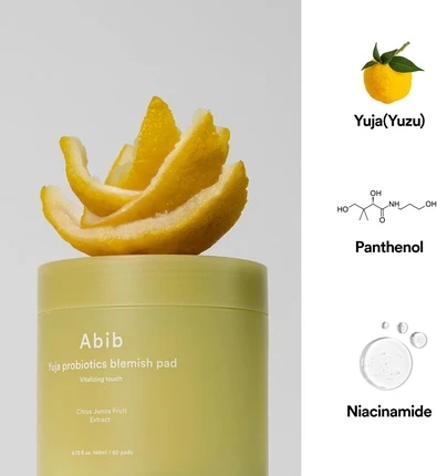 Toner Pad Abib Yuja Probiotics Blemish Pad Vitalizing Touch