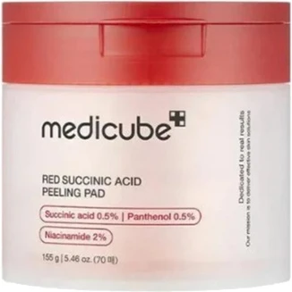 Пилинг-диски Medicube для лица с янтарной кислотой, пантенолом, ниацинамидом и AHA