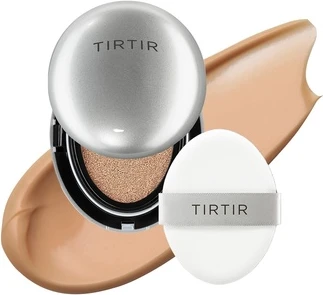 Тональный крем в кушоне Tirtir Aura Glow Silver Cushion