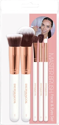 Набор косметических кистей Dermacol Rose Gold
