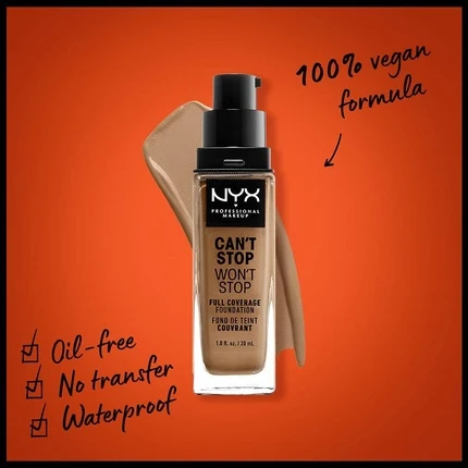Тональная основа NYX Professional Makeup Can't Stop Won't Stop