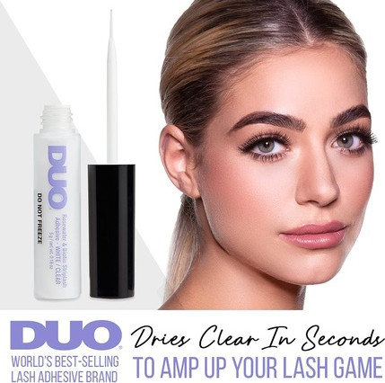 Adhesive False Eyelashes Duo Biotin Rose Clear