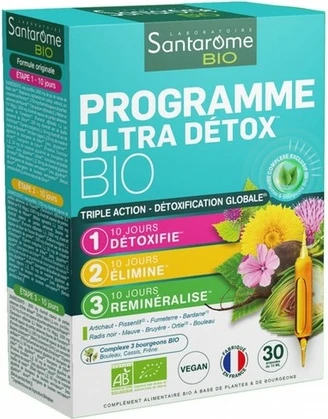 Флаконы Markenlos Santarome Organic Ultra Detox Program