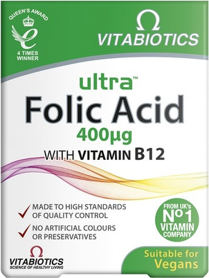 Биологически активная добавка Vitabiotics Ultra Folic Acid