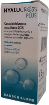 Глазные капли Bausch and Lomb Hyalucross Plus