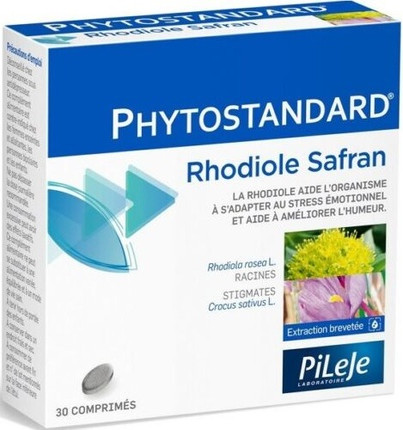 Таблетки Pileje Phytostandard Родиола и Шафран Контроль Эмоционального Стресса