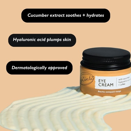 Крем для век Upcircle UpCircle Eye Cream с кофеином и гиалуроновой кислотой