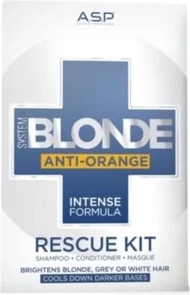 Набор для ухода за волосами Affinage Asp System Blonde Anti-Orange Rescue Kit
