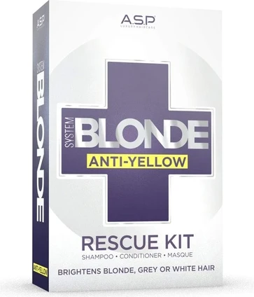 Набор для ухода за волосами Affinage Asp System Blonde Anti-Yellow Rescue Kit