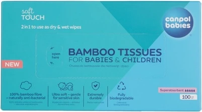 Baby Wipes Canpol Babies Bamboo Dry Wipes For Infants