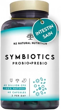 Витаминные капсулы Markenlos N2 Natural Nutrition Symbiotics Пробиотики и пребиотики