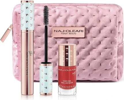 Набор для ногтей Naj-Oleari Classy Kit Wear The Volume Mascara и лак для ногтей Oleo Gel Nail Lacquer Smalto