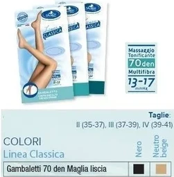 Hosiery Desa Pharma Classic Line Smooth Knit Neutral Beige 70 Denier