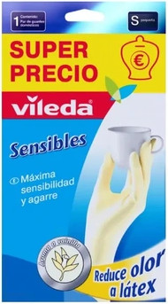 Latex Gloves Vileda Sensible