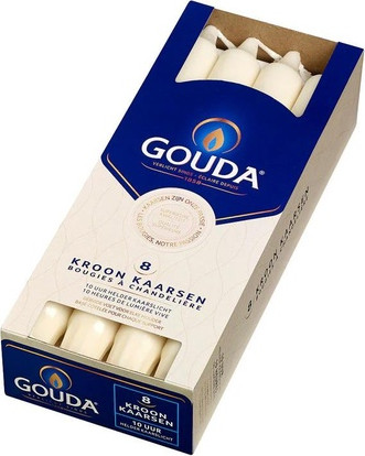 Candle Gouda Crown Candles Ivory