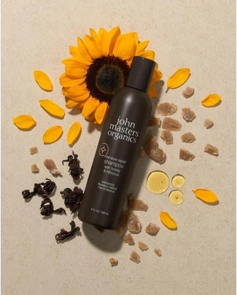 Шампунь John Masters Organics Intensive Repair Shampoo с медом и гибискусом