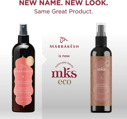 Средство несмываемого ухода MKS eco Leave-In Treatment & Detangler с марокканским аргановым маслом и маслом семян конопли