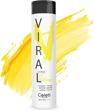 Shampoo Celeb Luxury Viral Semi-Permanent Colorwash Shampoo Extreme Yellow