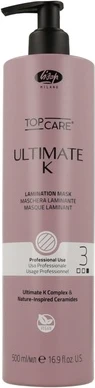 Уход для волос Lisap Ultimate K Lamination Mask Шаг 3