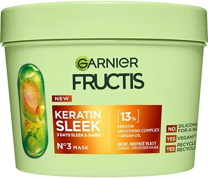 Hair Mask Garnier Keratin Sleek Mask