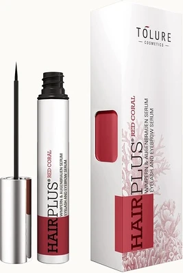 Сыворотка Tolure Cosmetics Vegan Serum для ресниц и бровей Hair Plus Red Coral
