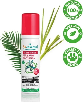 Молочко Puressentiel Против Укусов и Жалоний Водостойкое