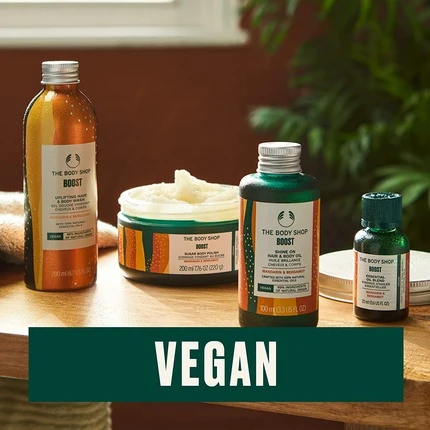 Гель для душа The Body Shop Boost Тонизирующий для волос и тела