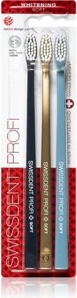 Зубная щетка Swissdent Profi Whitening Trio Soft