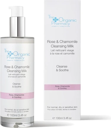 Очищающее молочко The Organic Pharmacy Rose & Chamomile