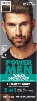 Тонирующая пудра Joanna Hope Power Men Toner For Grey Hair Natural Brown