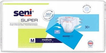 Подгузники Seni Super для взрослых при недержании, пачка 30 шт.