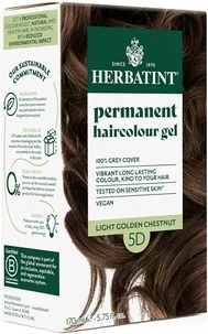 Стойкая краска для волос Herbatint D5 Светлый золотисто-коричневый