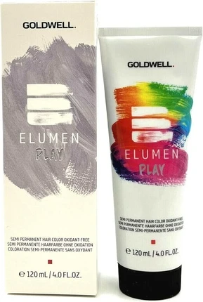 Полуперманентная краска для волос Goldwell Elumen Play Металлический серебряный