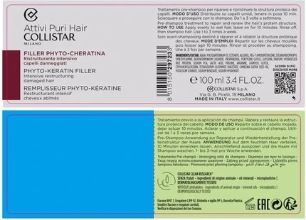 Лечение Collistar Phyto Keratin Интенсивный Структурирующий Филлер