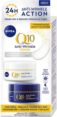 Комплект по уходу за кожей Nivea Q10 Power Антивозрастной дневной и ночной уход