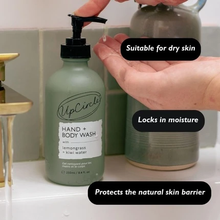 Гель для душа Upcircle UpCircle Hand + Body Wash с водой киви