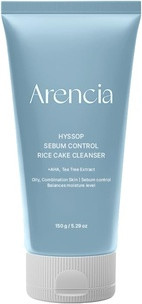 Очищающее мыло для лица Arencia Hyssop Sebum Control Rice Cake Cleanser