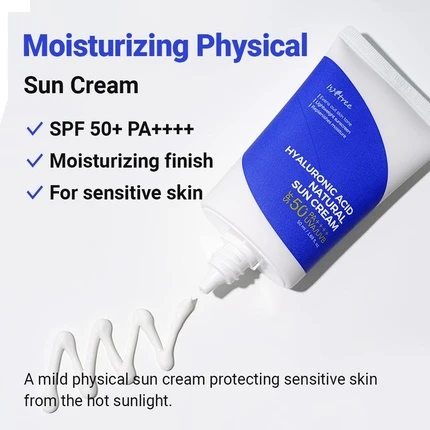 Солнцезащитное средство Isntree Natural Sunscreen с гиалуроновой кислотой