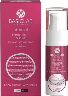 Сыворотка Basiclab Уменьшающая с 10% Азелаиновой Кислоты, BHA и Глицирризином