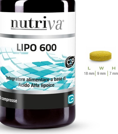 Биологически активная добавка Nutriva Lipo 600 Альфа-липоевая кислота