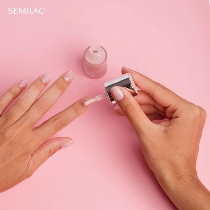 Кондиционер для ногтей Semilac 5в1 Розовый Уход