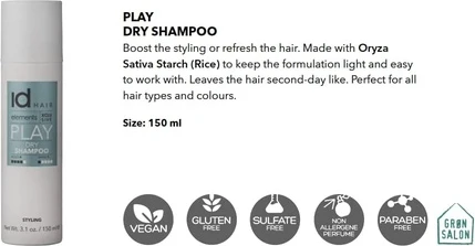 Сухой Шампунь Idhair Elements Xclusive Play