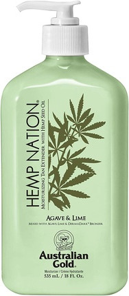 Увлажняющий и продлевающий загар лосьон для тела Australian Gold Hemp Nation