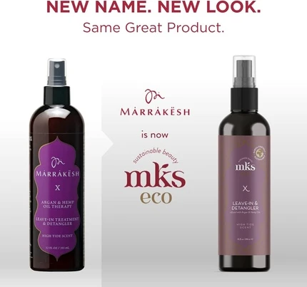 Несмываемый уход MKS eco X Leave-In Treatment & Detangler с марокканским аргановым маслом и маслом семян конопли