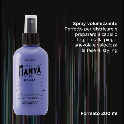 Hairspray Kemon Hair Manya Macro Volumizing Spray