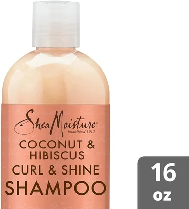 Шампунь Shea Moisture Coconut & Hibiscus Curl & Shine