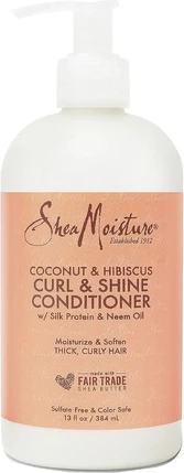 Кондиционер Shea Moisture Coconut and Hibiscus Curl and Shine