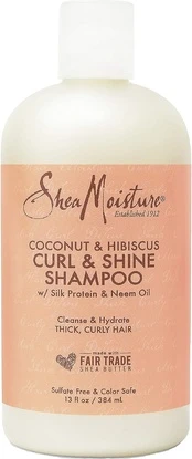Шампунь Shea Moisture Coconut & Hibiscus Curl & Shine