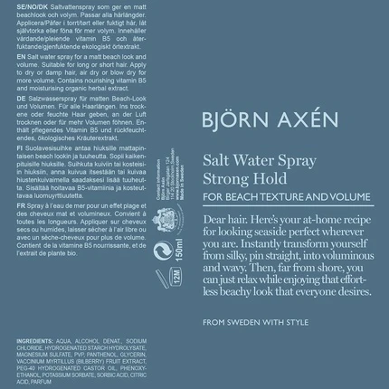 Стайлинг-спрей Bjorn Axen Salt Water Spray